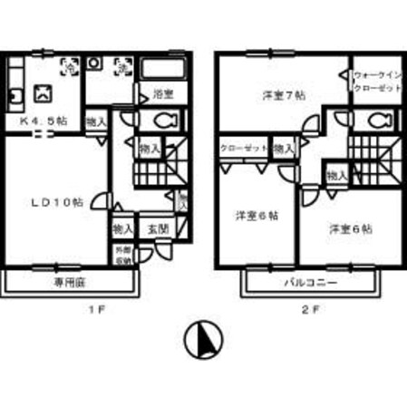 ハイツルミネの物件間取画像